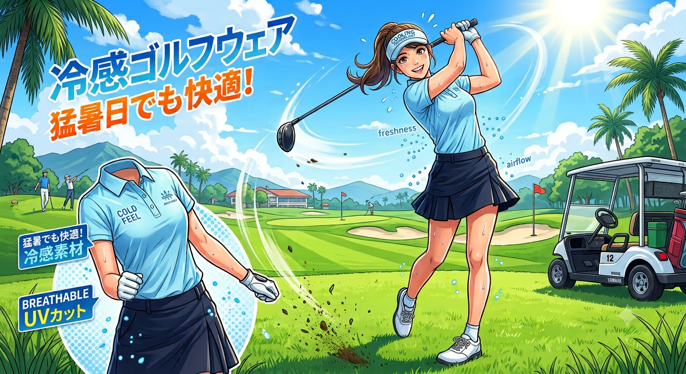 猛暑日でも快適！冷感ゴルフウェア
